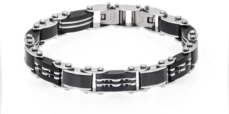 Βραχιόλι Senza Men&#039;s Steel Double Face