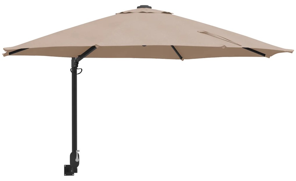 vidaXL Ομπρέλα Κήπου Ταουπέ 248 x 248 x 148 εκ Πολυεστέρας, Χάλυβας