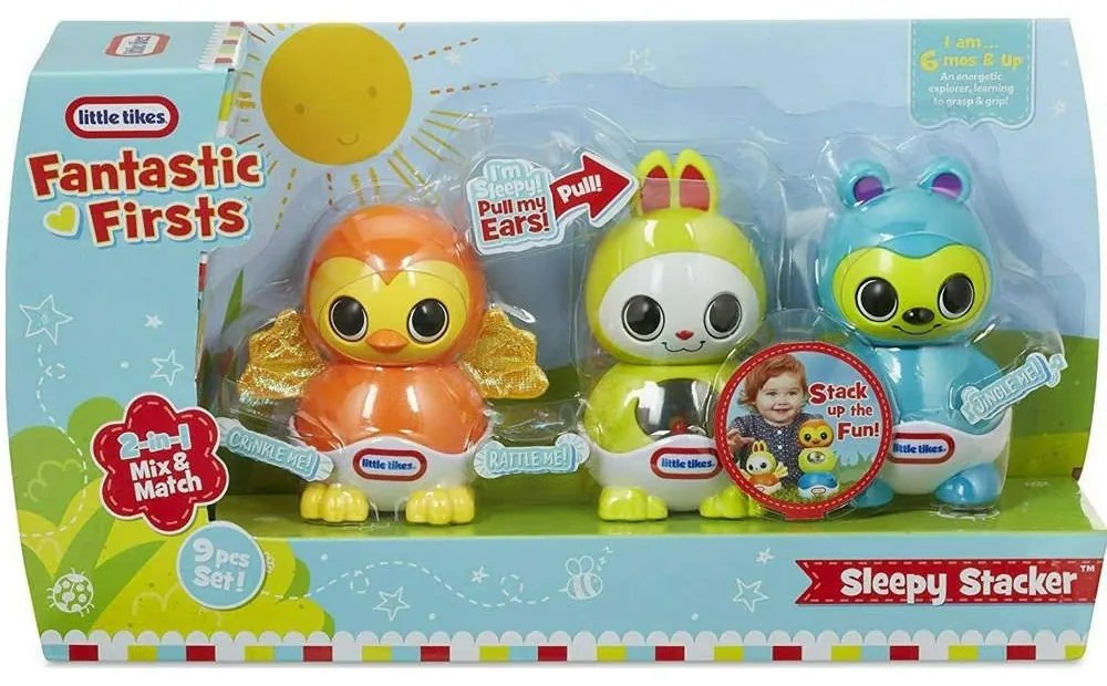 Παιχνίδι Στοιβάξιμα Ζωάκια Fantastic Firsts Sleepy Stacker 646881-V Multi Little Tikes