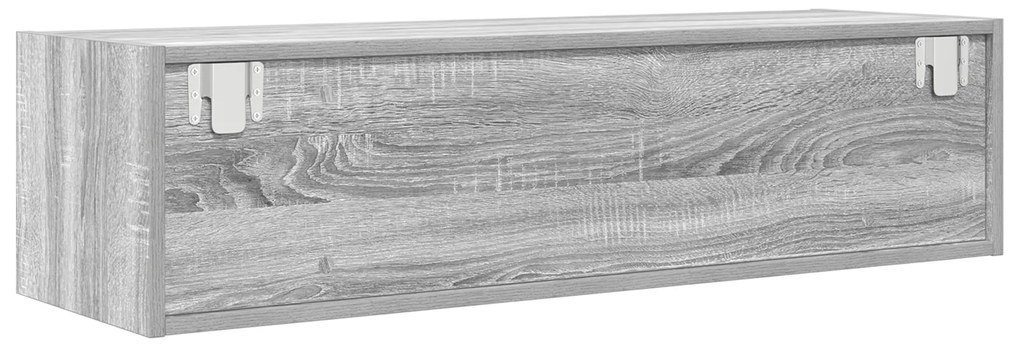 vidaXL Κονσόλα Τηλεόρασης Γκρι Σονομά 100x31x25,5 εκ Επεξεργασμένο Ξύλο