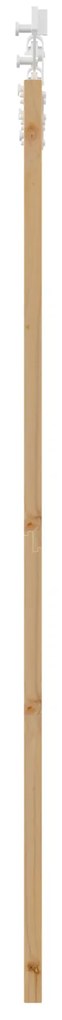 vidaXL Συρόμενη Πόρτα με Σετ Εξαρτημάτων 73.5x198.5 cm Συμπαγούς Ξύλου Πεύκου