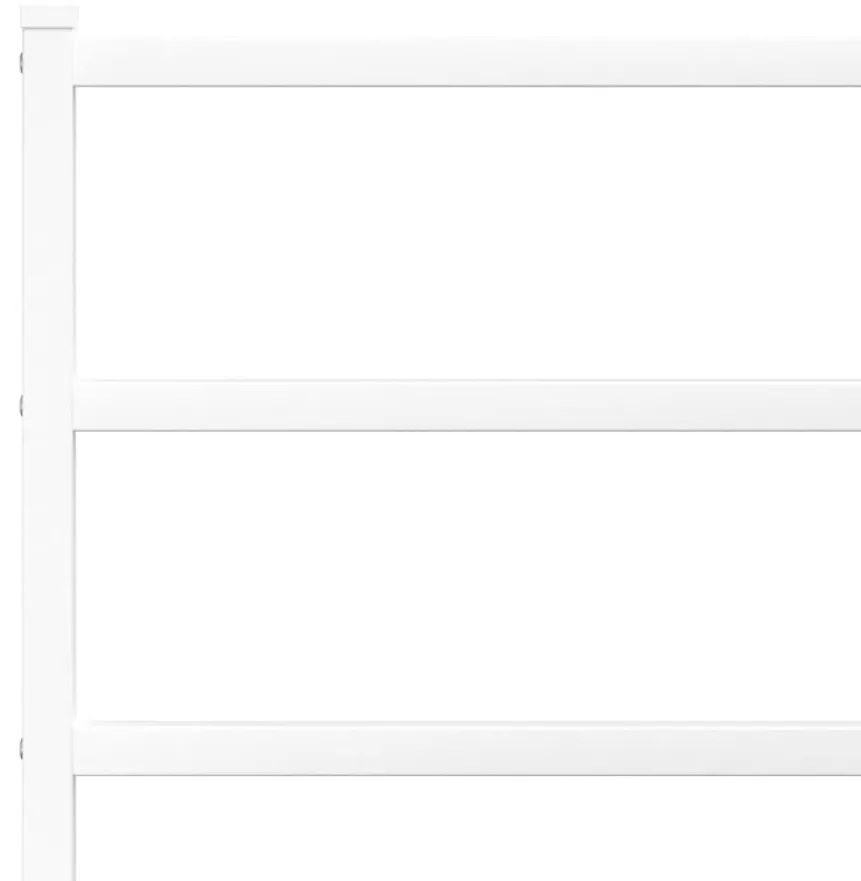 Πλαίσιο Κρεβατιού με Κεφαλάρι/Ποδαρικό Λευκό 107x203 εκ Μέταλλο - Λευκό