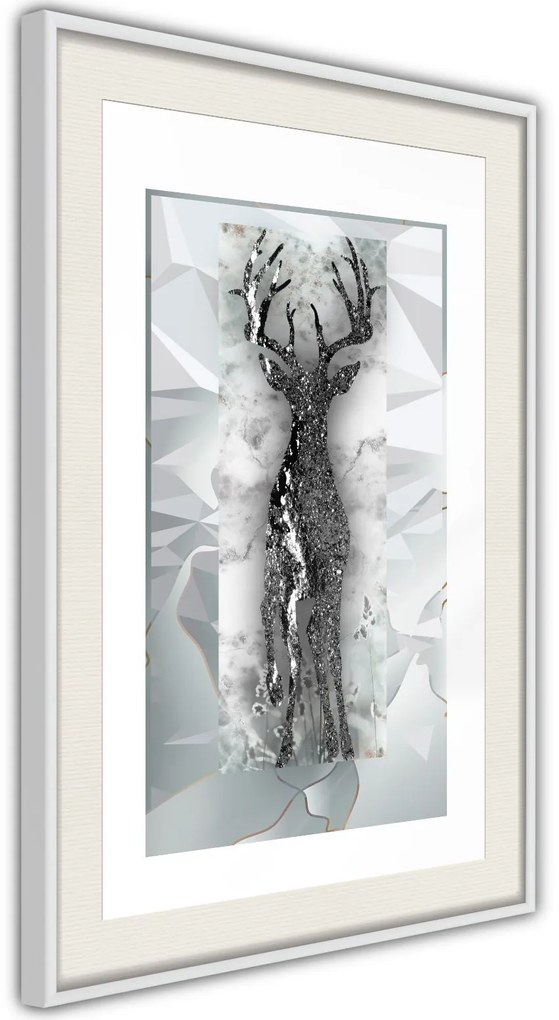 Αφίσα - Crystal Deer - 40x60 - Χρυσό - Χωρίς πασπαρτού