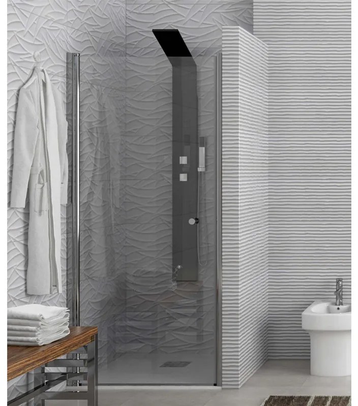 KARAG  STOCKBATHROOM Καμπίνα από τοίχο σε τοίχο με διάφανο κρύσταλλο S4 KARAG 90-95x185cm KARAG-5206836001593