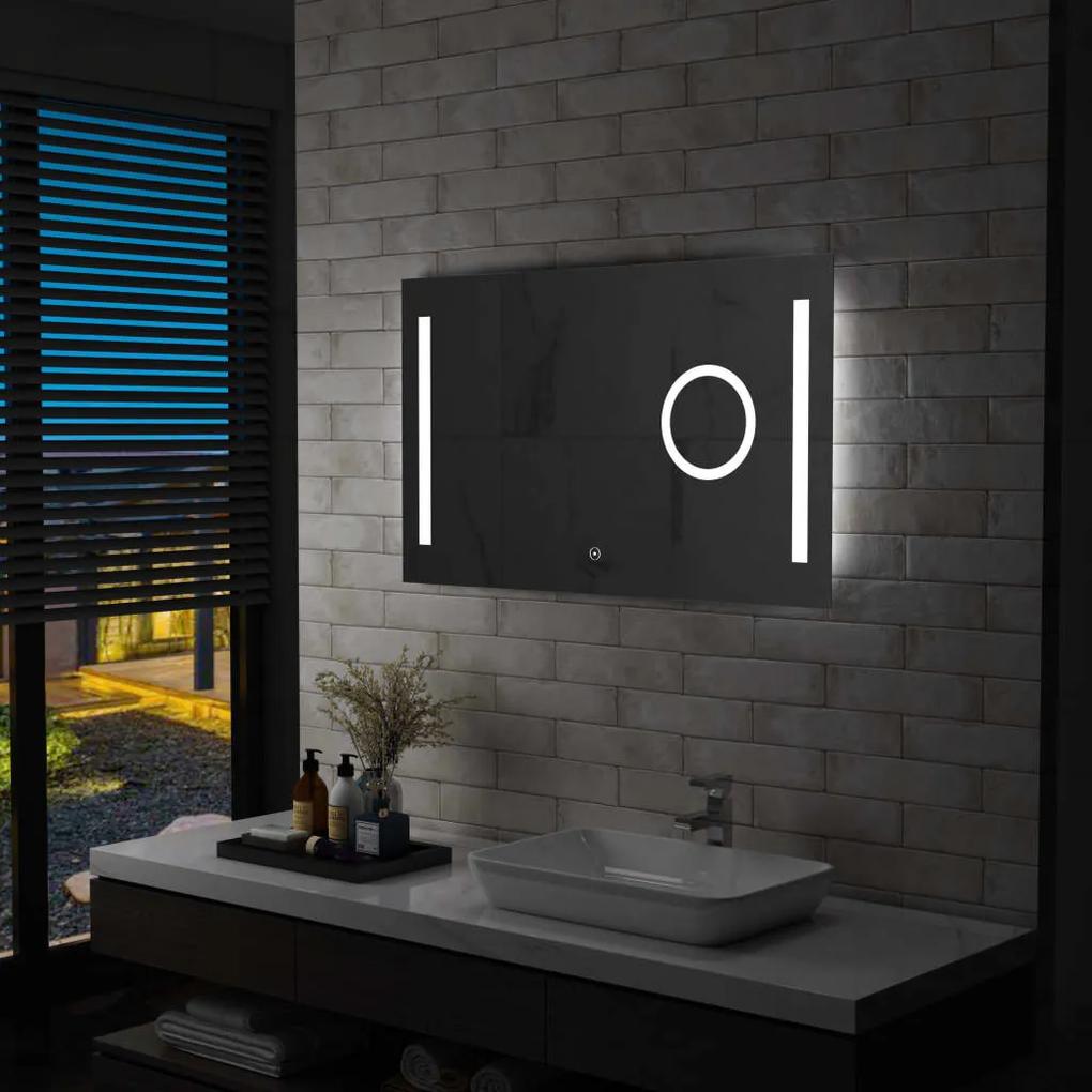 Καθρέφτης Μπάνιου Τοίχου με LED/Αισθητήρα Κίνησης 100 x 60 εκ.