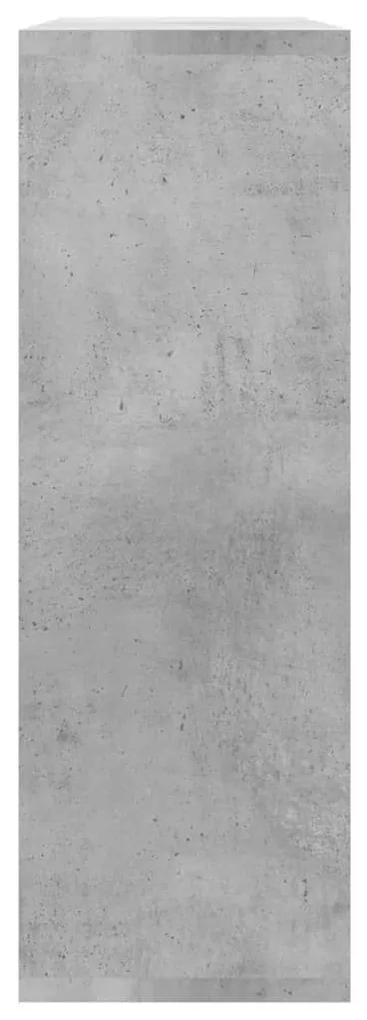 Ραφιέρα Τοίχου Γκρι Σκυροδέματος 104x20x58,5 εκ. Μοριοσανίδα - Γκρι