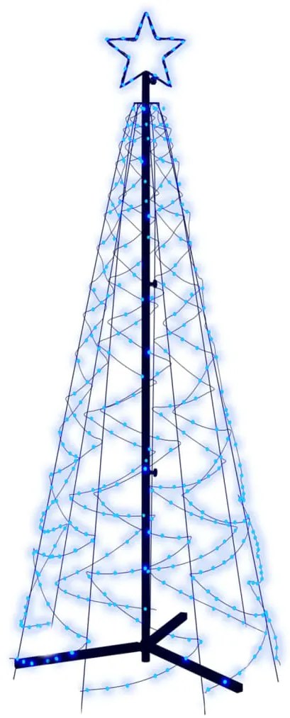 vidaXL Χριστουγεννιάτικο Δέντρο Κώνος 200 LED Μπλε 70 x 180 εκ.