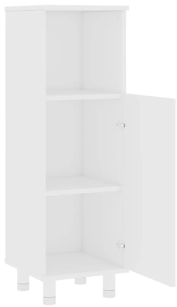 vidaXL Σετ Επίπλων Μπάνιου 4 Τεμαχίων Λευκό από Επεξ. Ξύλο