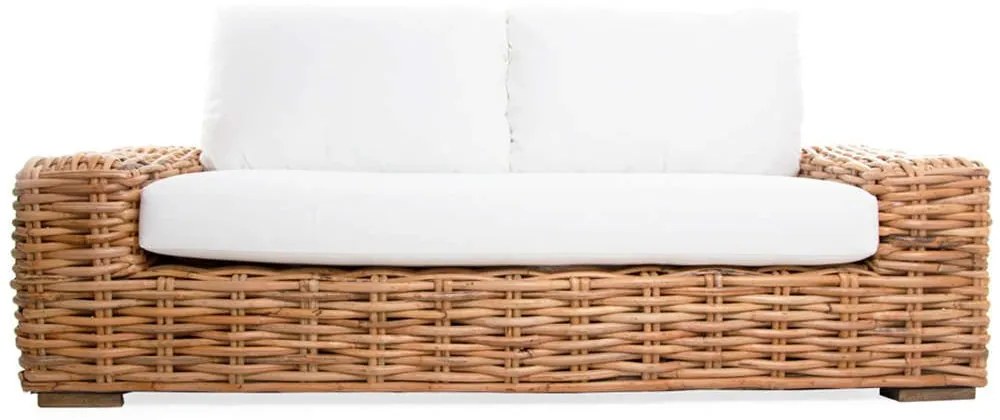 Καναπές Διθέσιος Cirebon 100051 190x80x70cm Με Μαξιλάρια Natural-White Soulworks Two-seater