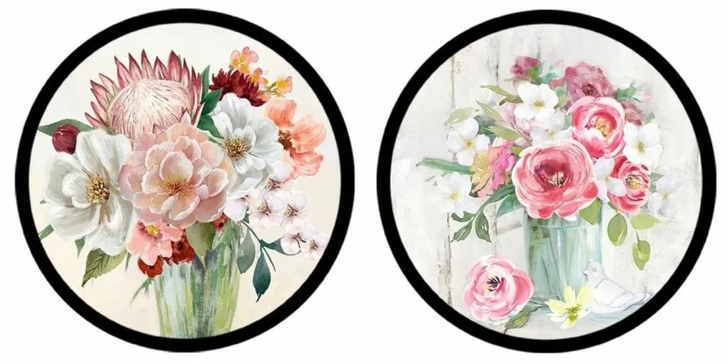 Καμβάς DKD Home Decor πολυστερίνη Καμβάς 80 x 3 x 80 cm