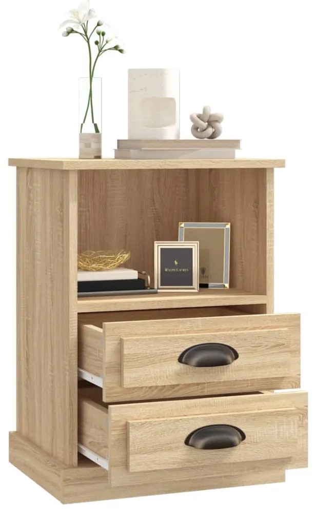 vidaXL Κομοδίνο Sonoma Δρυς 43x36x60 εκ.