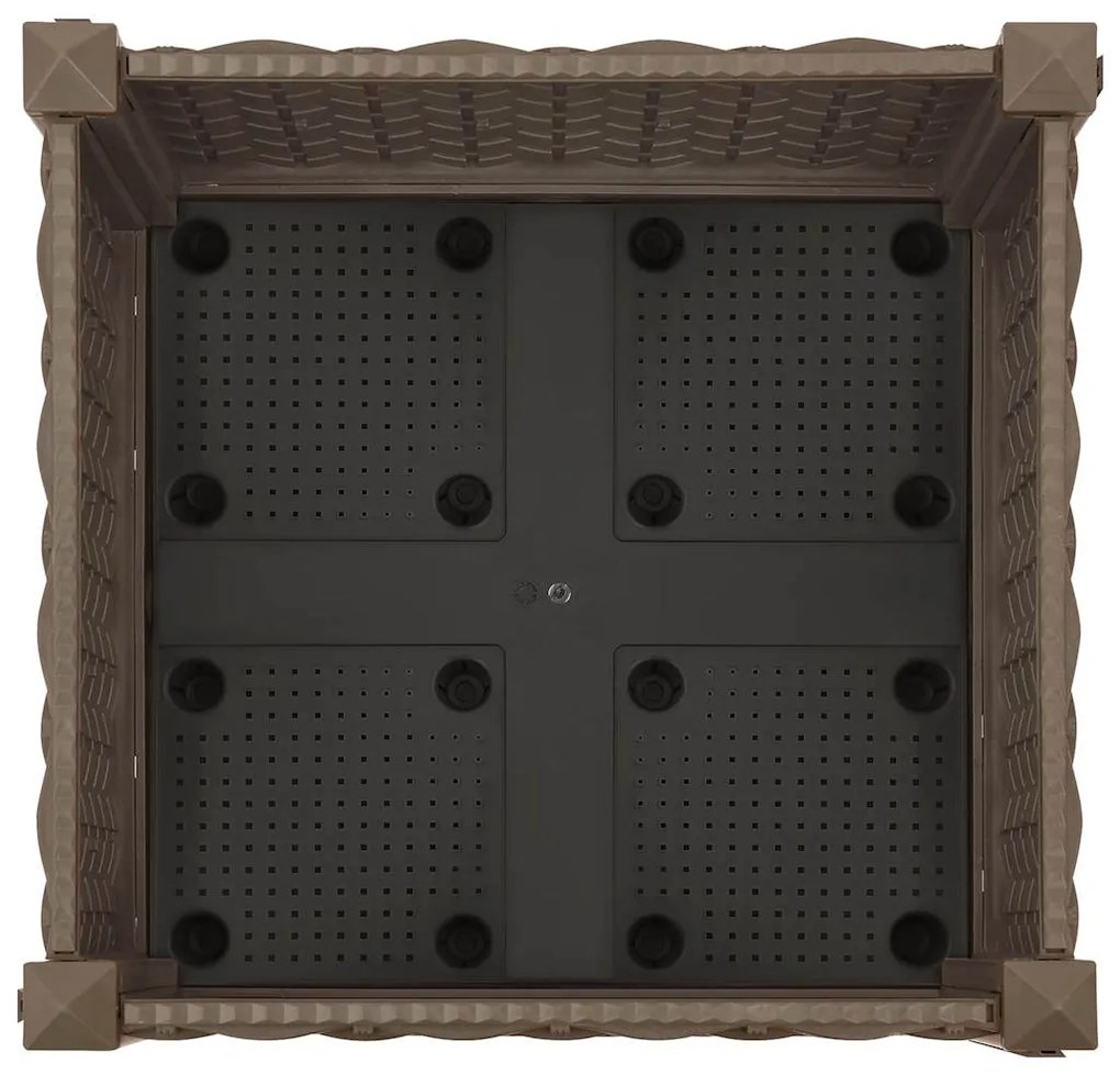 vidaXL Ζαρντινιέρα 40 x 40 x 23 εκ. από Πολυπροπυλένιο