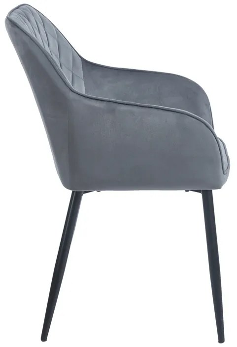 SIENA GREY VELVET ΥΦΑΣΜΑ ΠΟΛΥΘΡΟΝΑ ΜΕΤΑΛΛΙΚΗ