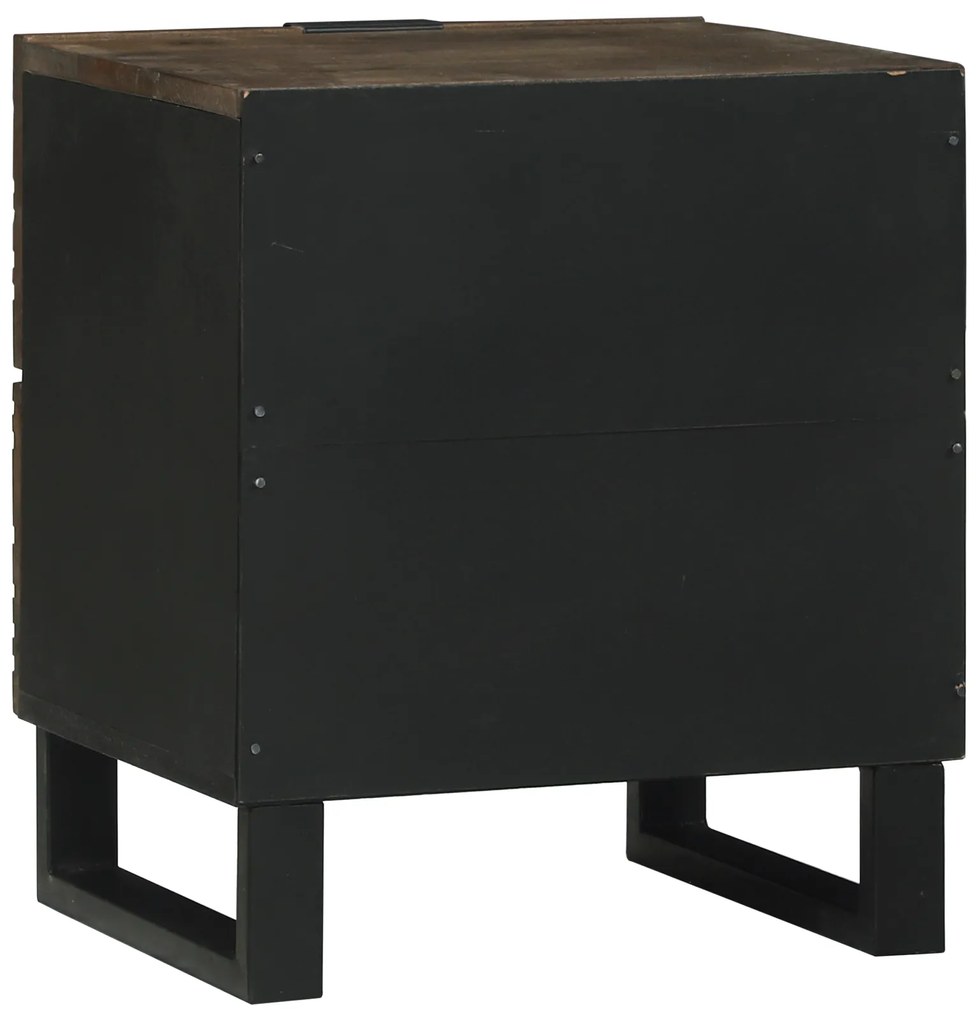 vidaXL Κομοδίνο με συρτάρι Καρυδιά 40 x 33.5 x 46 εκ