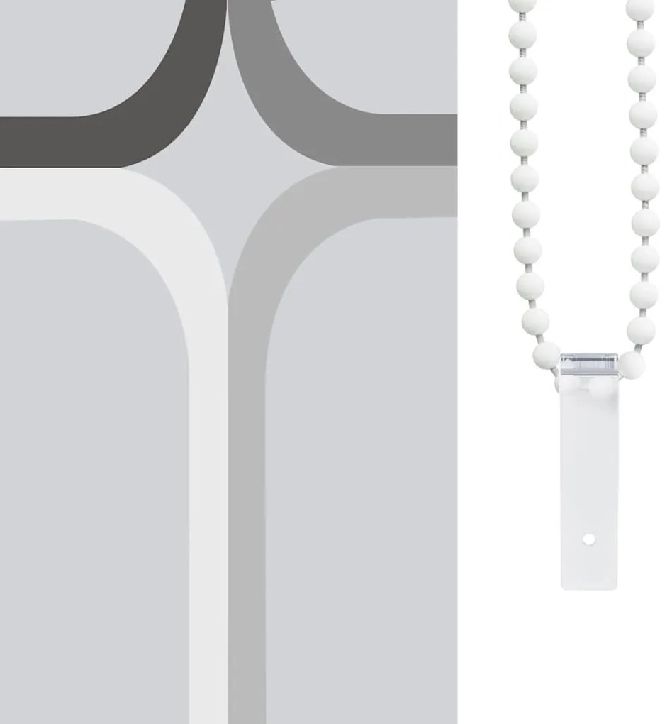 vidaXL Κουρτίνα Μπάνιου Ρολό Τετράγωνο Σχέδιο 80 x 240 εκ.