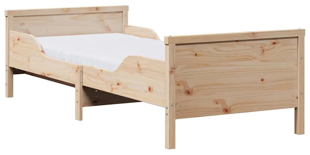 vidaXL Σκελετός Κρεβατιού Καφέ 80 x 200 cm Στερεά ξυλεία πεύκου