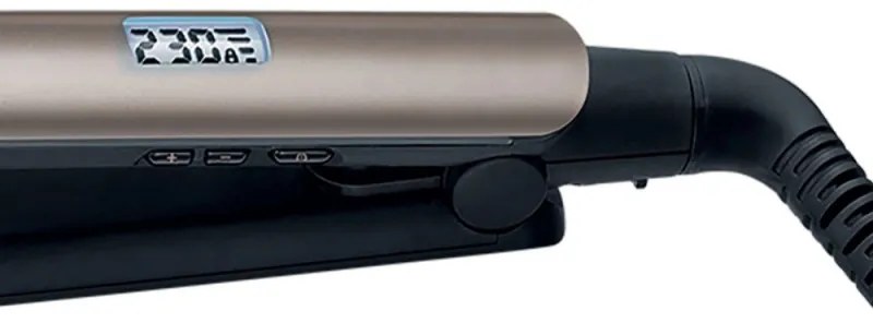 Ισιωτική μαλλιών Remington S8540 Keratin Protect, Κεραμικές πλάκες, 9 ρυθμίσεις θερμοκρασίας, 150°C - 230°C, Οθόνη LCD , Χρυσό/Μαύρο