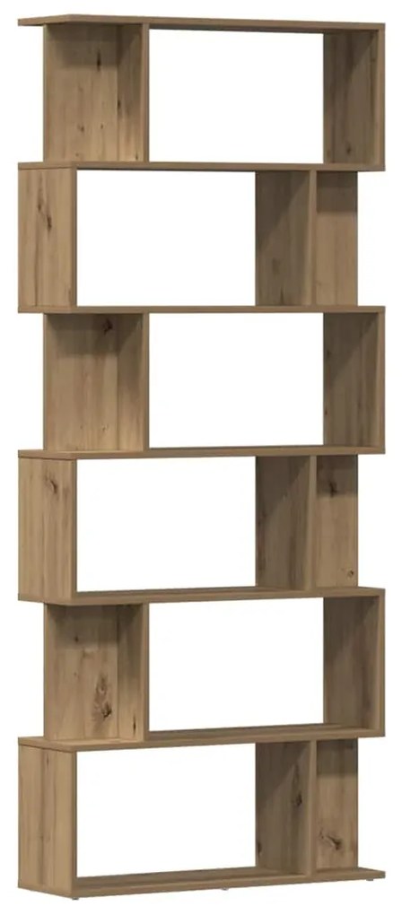 vidaXL Ντουλάπι βιβλίων Artisan Oak 80x24x192 cm Κατασκευασμένο ξύλο