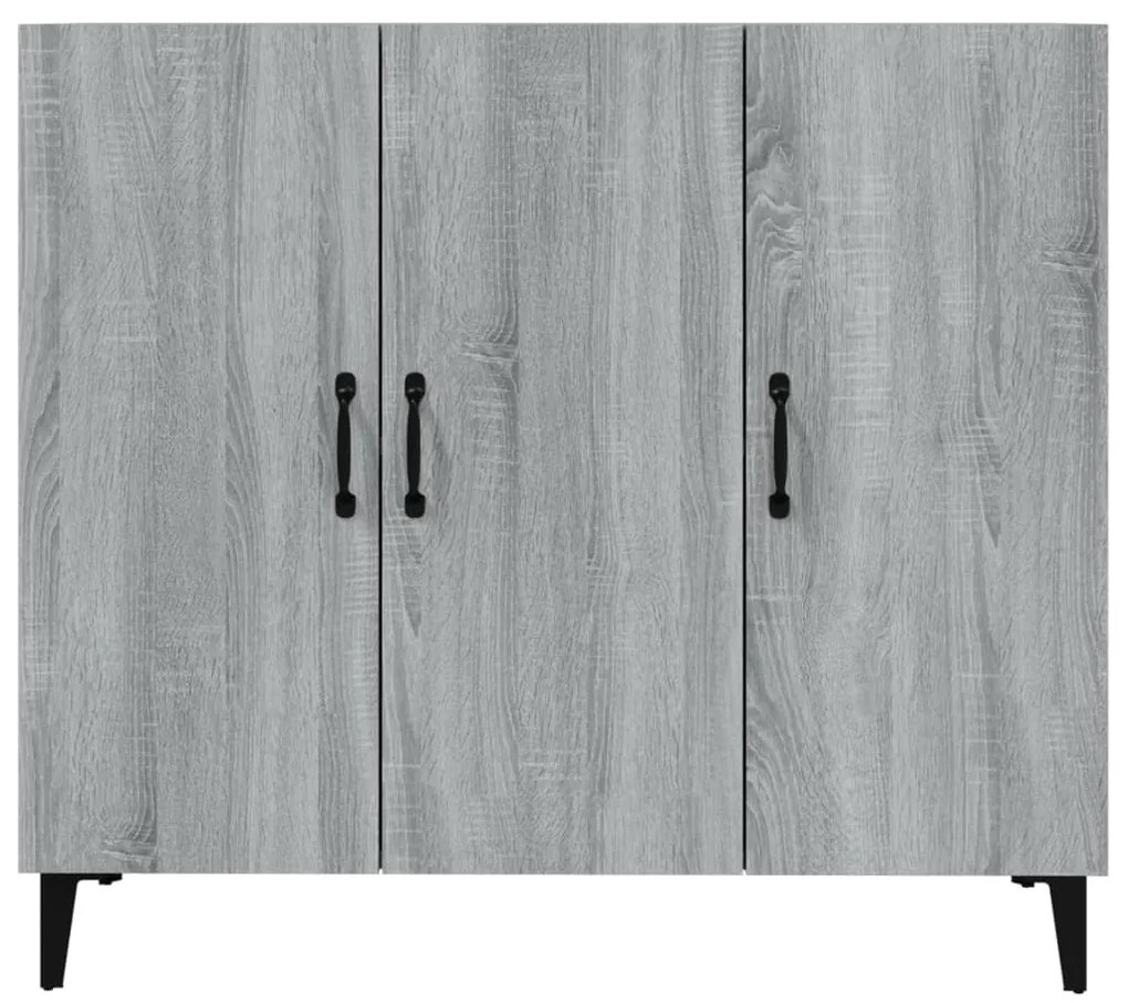 vidaXL Ντουλάπι Γκρι Sonoma 90 x 34 x 80 εκ. από Επεξεργασμένο Ξύλο