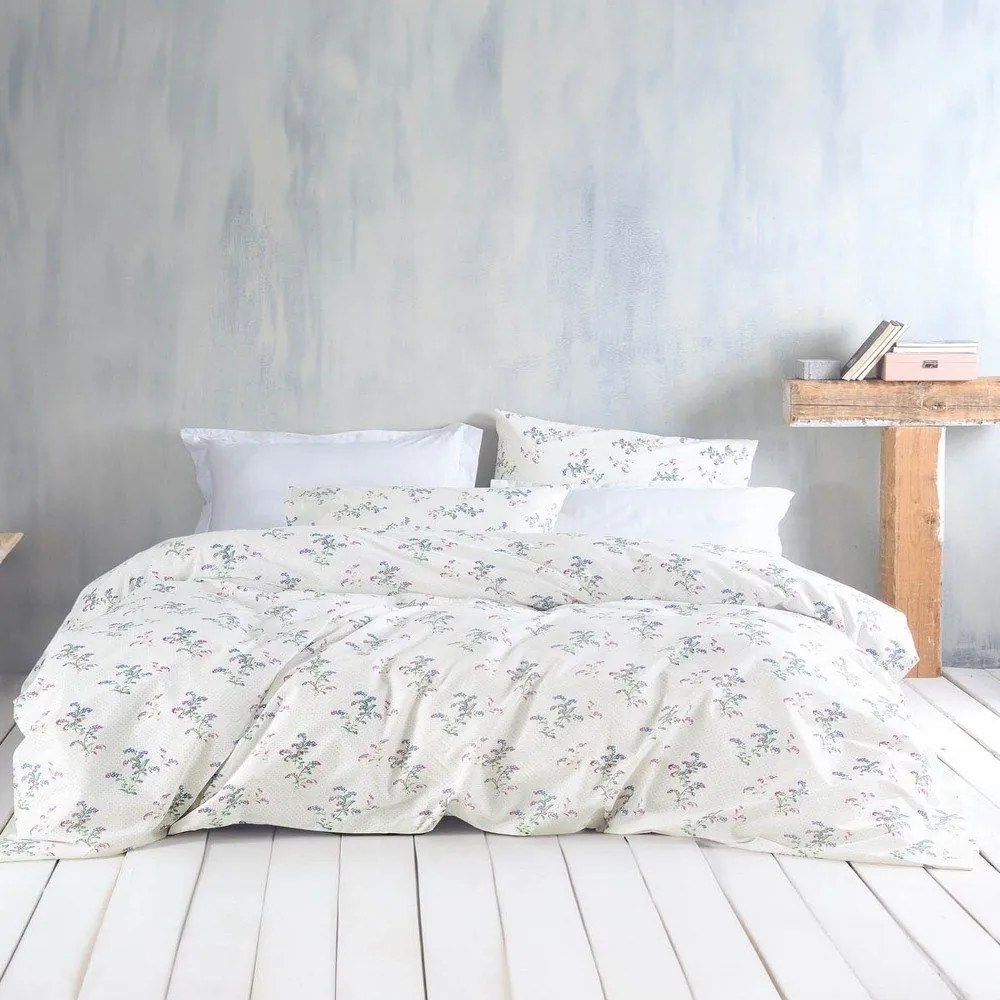 Σεντόνια Bouquet (Σετ 3τμχ) Ecru Ρυθμός Ημίδιπλο 160x260cm 100% Cotton