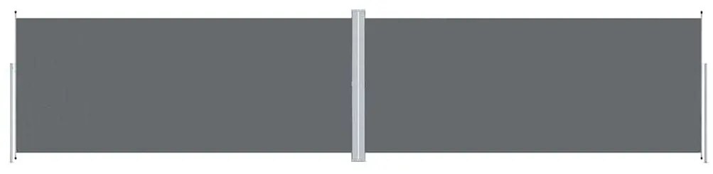 vidaXL Σκίαστρο Πλαϊνό Συρόμενο Ανθρακί 220 x 1000 εκ.