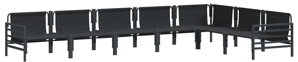 vidaXL Σετ Καναπέ Κήπου 7 pcs Ανθρακί Ατσάλι