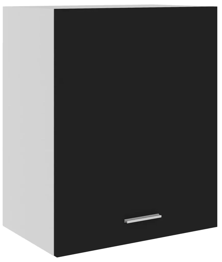 vidaXL Κρεμαστό Ντουλάπι &quot;Lyon&quot; Μαύρο 50x31x60 εκ. από Τεχνητό Ξύλο