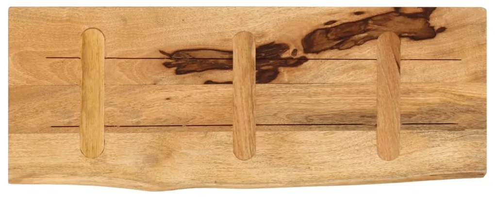 vidaXL Επιφάνεια Τραπεζιού 90x20x3,8 εκ. Live Edge Μασίφ Ξύλο Μάνγκο
