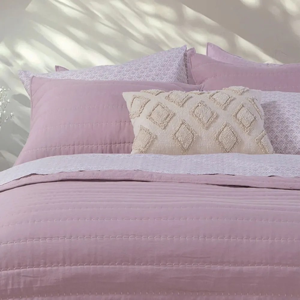 Μαξιλαροθήκες Colorfull (Σετ 2τμχ) Lilac Nef-Nef Homeware 52 X 72 Microfiber-Polyester