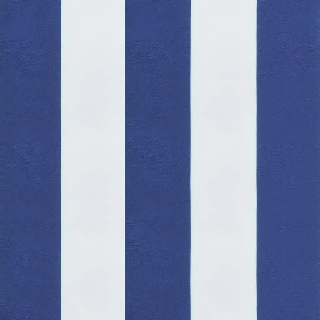 Μαξιλάρι Παλέτας Μπλε &amp; Λευκό Ριγέ 60 x 40 x 12 εκ. Υφασμάτινο - Πολύχρωμο