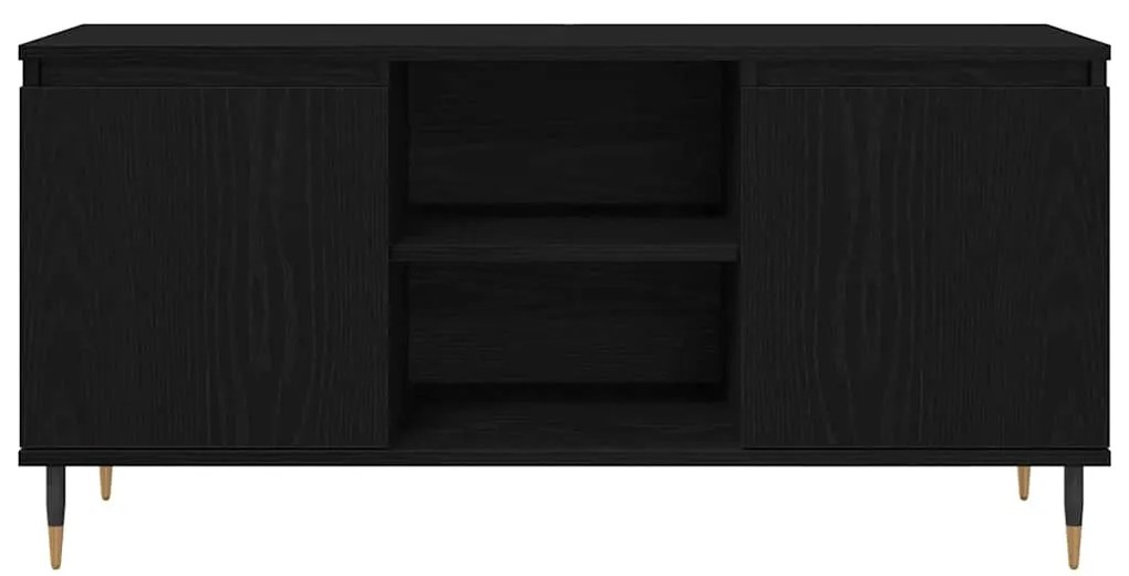 vidaXL Ντουλάπι TV Μαύρη Οξυά 104 x 35 x 50 εκ. Επεξεργασμένο ξύλο