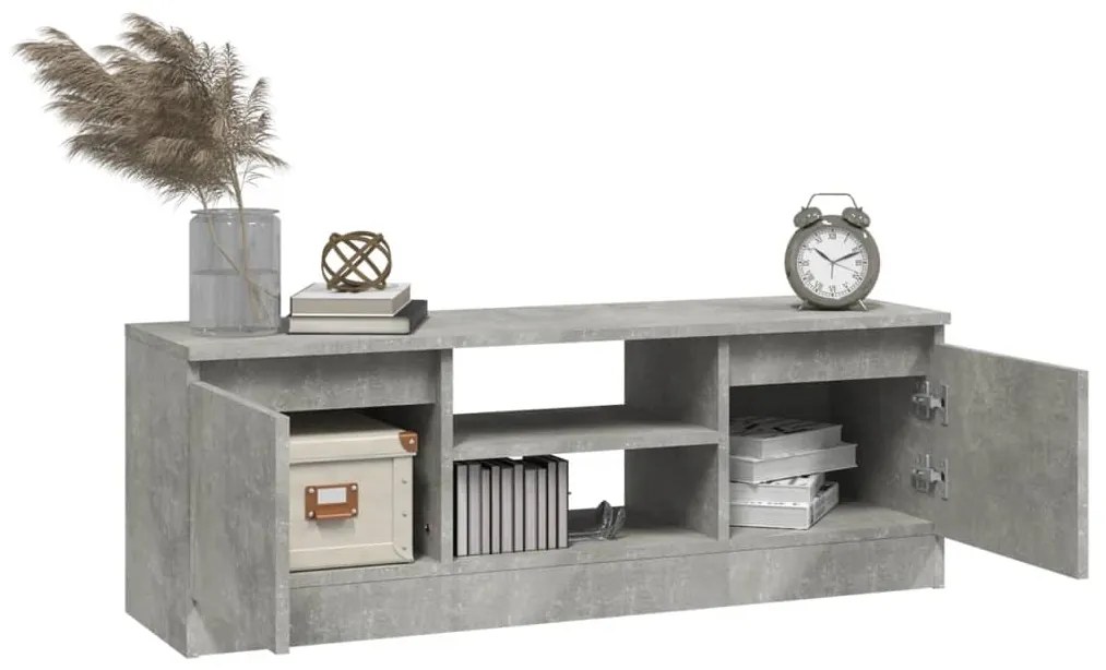 vidaXL Έπιπλο Τηλεόρασης με Πόρτα Γκρι Σκυροδέματος 102 x 30 x 36 εκ.