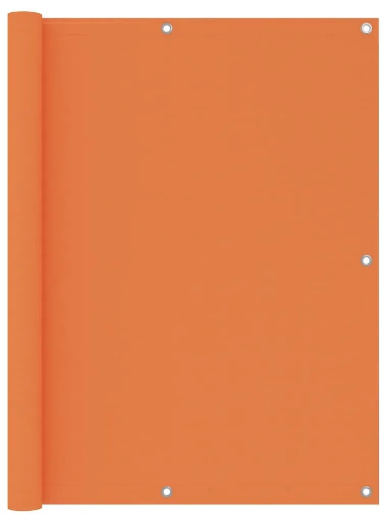 vidaXL Διαχωριστικό Βεράντας Πορτοκαλί 120 x 600 εκ. Ύφασμα Oxford