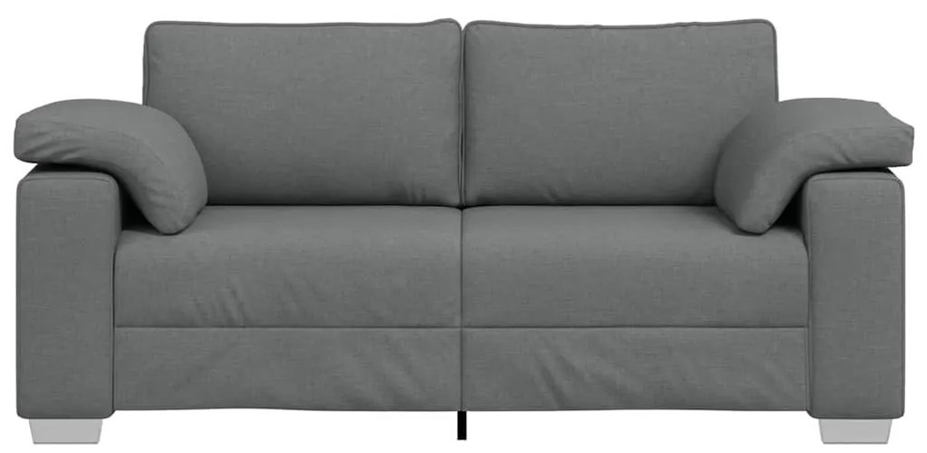vidaXL Καναπές με μαξιλάρι Σκούρο γκρι 180 x 77 x 82 εκ ύφασμα