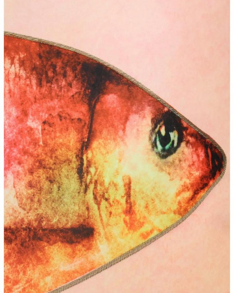 Μαξιλάρι Ψάρι Ροζ Polyester 45x45cm Σετ 2Τμχ