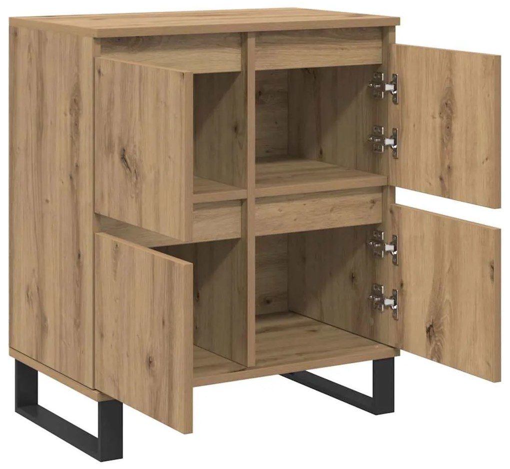 vidaXL Πλαϊνό γραφείο Καφέ 60 x 35 x 70 cm Επεξεργασμένο ξύλο