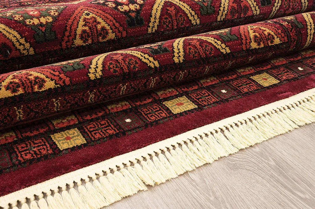 ΧΑΛΙ PERSIA 2273 BURGUNDY ΜΕ ΚΡΟΣΣΙ - 160X230  NewPlan