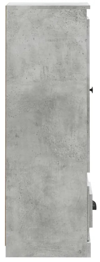 vidaXL Ντουλάπι Γκρι Σκυροδέματος 36x35,5x103,5 εκ. Επεξεργασμένο Ξύλο