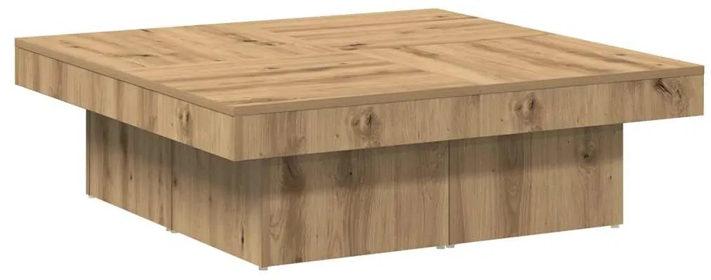 vidaXL Τραπεζάκι Σαλονιού Τεχνίτης Δρυς 90x90x28 εκ Επεξεργασμένο Ξύλο