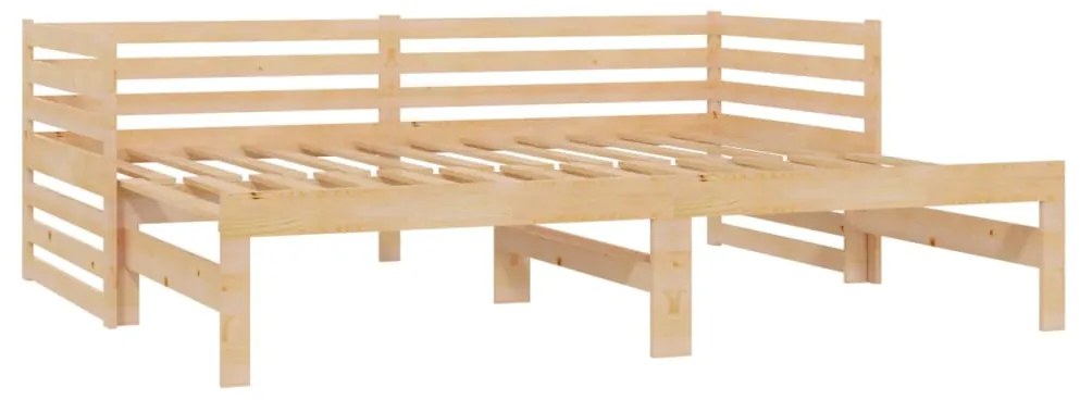 vidaXL Καναπές Κρεβάτι 2 x (90 x 200) εκ. από Μασίφ Ξύλο Πεύκου