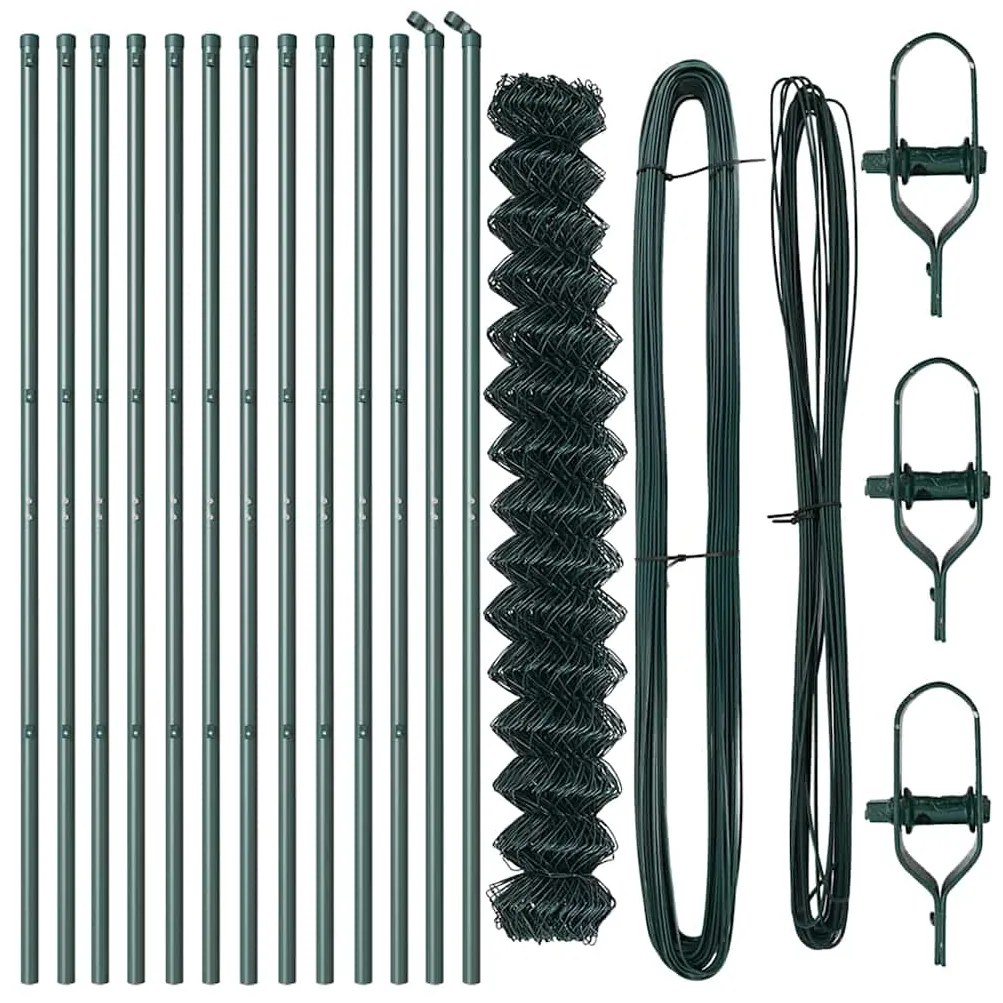 vidaXL Στύλος Περιφράξεων Πράσινο 25 x 1,6 μ (60 x 60 mm πλέγμα)