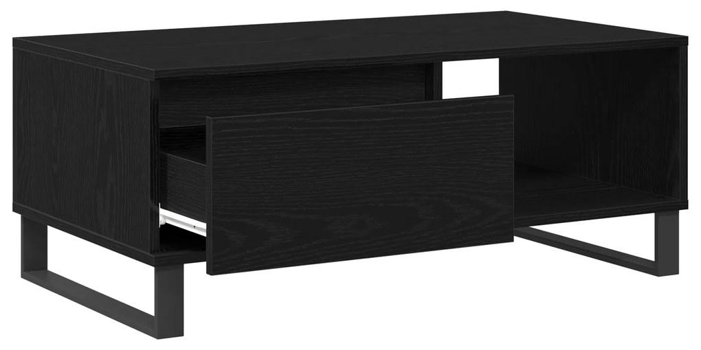 vidaXL Τραπέζι Καφέ Μαύρο Δρυς 90x50x36,5 εκ Επεξεργασμένο ξύλο