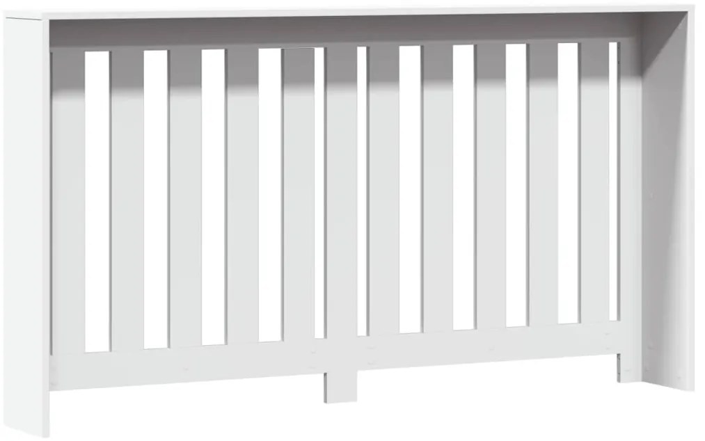 vidaXL Κάλυμμα Καλοριφέρ Λευκό 149x20x82 εκ. από Επεξεργασμένο Ξύλο