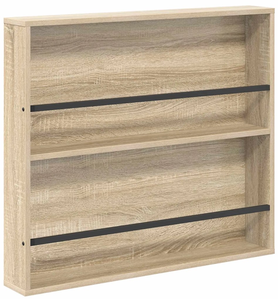 vidaXL Ράφι Περιοδικών με ράφι 2 pcs Δρύς Sonoma 80 x 12 x 70 εκ
