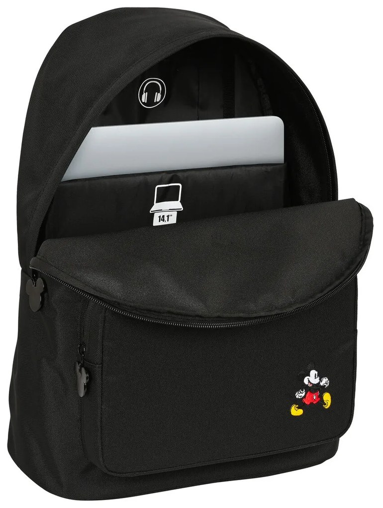 Σακίδιο για Laptop Mickey Mouse Clubhouse Μαύρο 31 x 41 x 16 cm