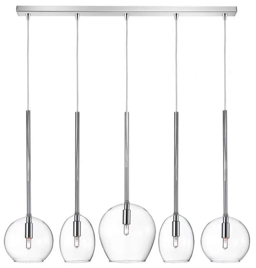 Φωτιστικό Οροφής - Ράγα 01156-12BR G9 LED 100cm Transparent Luma