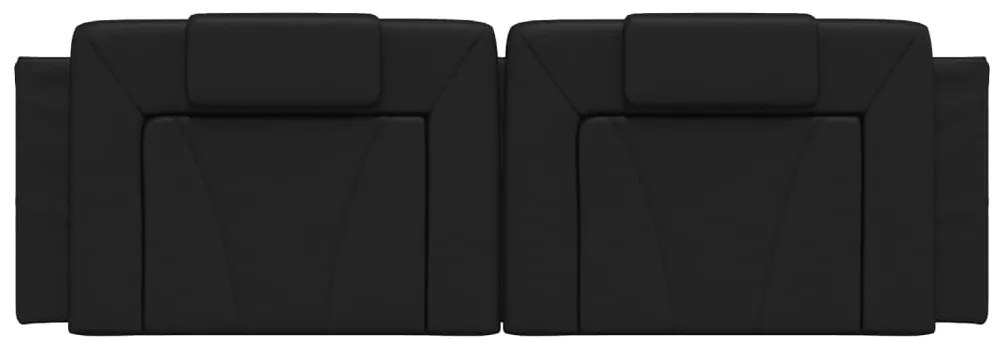 vidaXL Μαξιλάρι για Κεφαλάρι Viana Μαύρο 160 εκ. από Συνθετικό Δέρμα