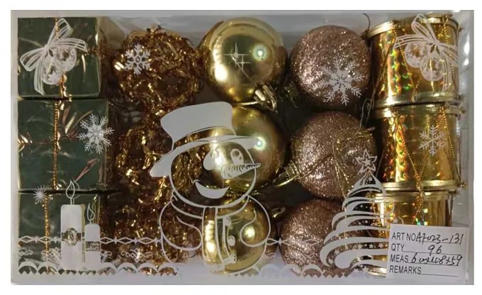 Σετ Χριστουγεννιάτικα στολίδια - 5cm - 15pcs - 231313-231313