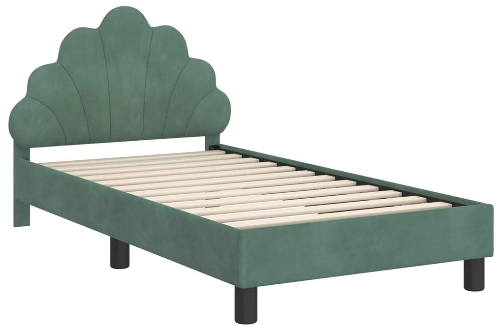 vidaXL Κρεβάτι Παιδικής Κρεβατοκάμαρας με Κεφαλάκι Θαλασσί 80 x 160 cm