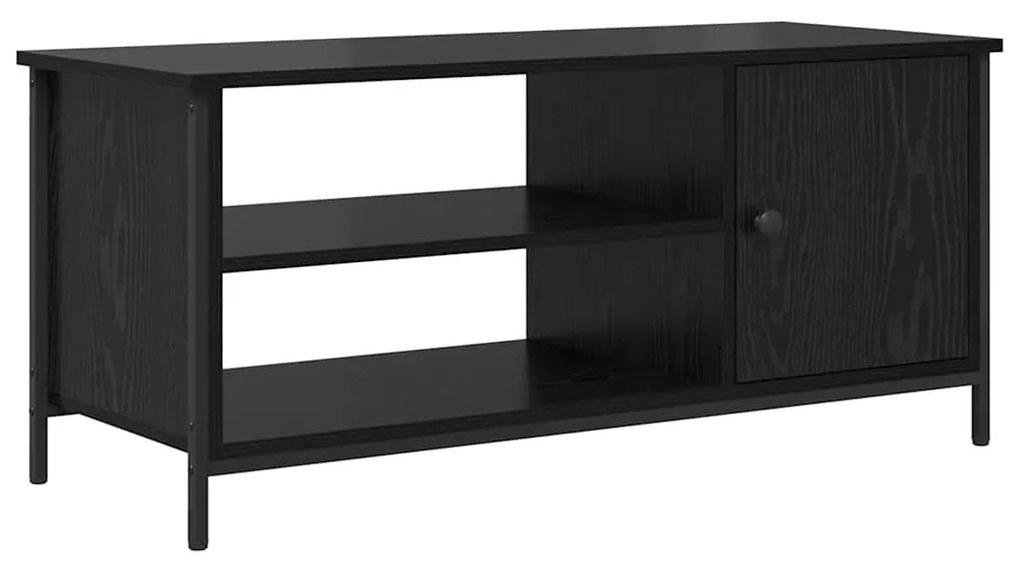 vidaXL Ντουλάπι TV Μαύρη δρυς 100 x 40 x 45 cm Επεξεργασμένο ξύλο